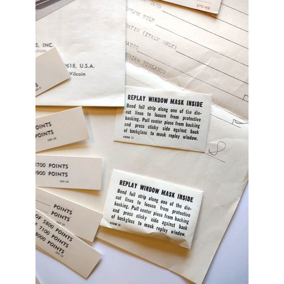 Doozie Pinball Machine Manuals Schematic Score Cards Original Paperwork Lot - Picture 3 of 9